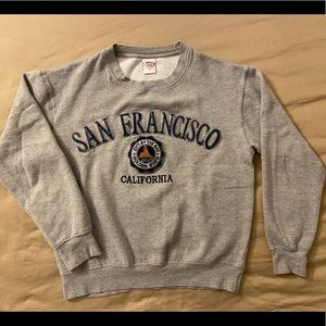 Grey San Francisco crewneck sweatshirt